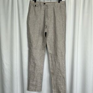 Banana Republic Linen Houndstooth Pants 32L